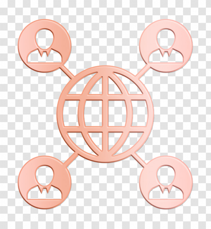 Connected Persons Around The Earth Icon Startup Icons Icon Globe Icon Transparent PNG