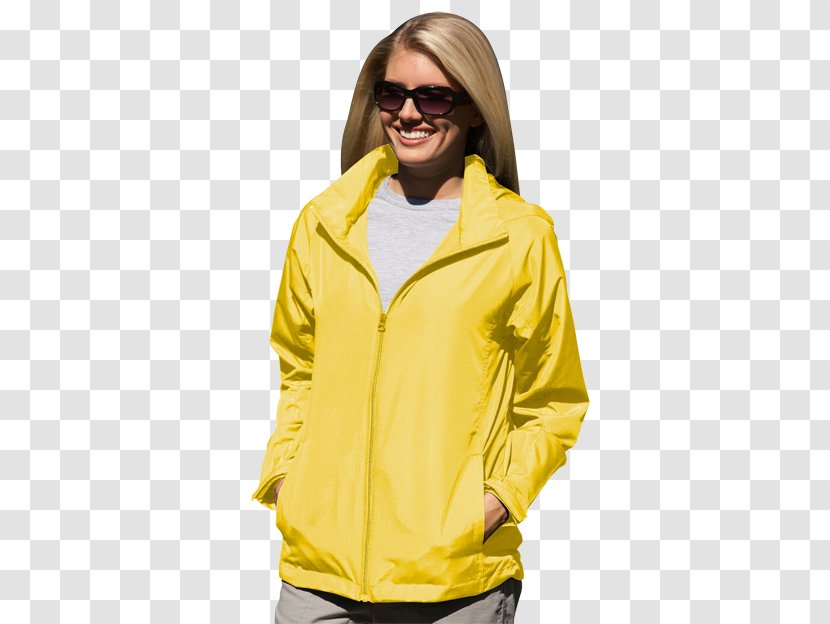 Hoodie Jacket Sleeve Eyewear - Yellow - Lightweight Rain With Hood For Women Transparent PNG