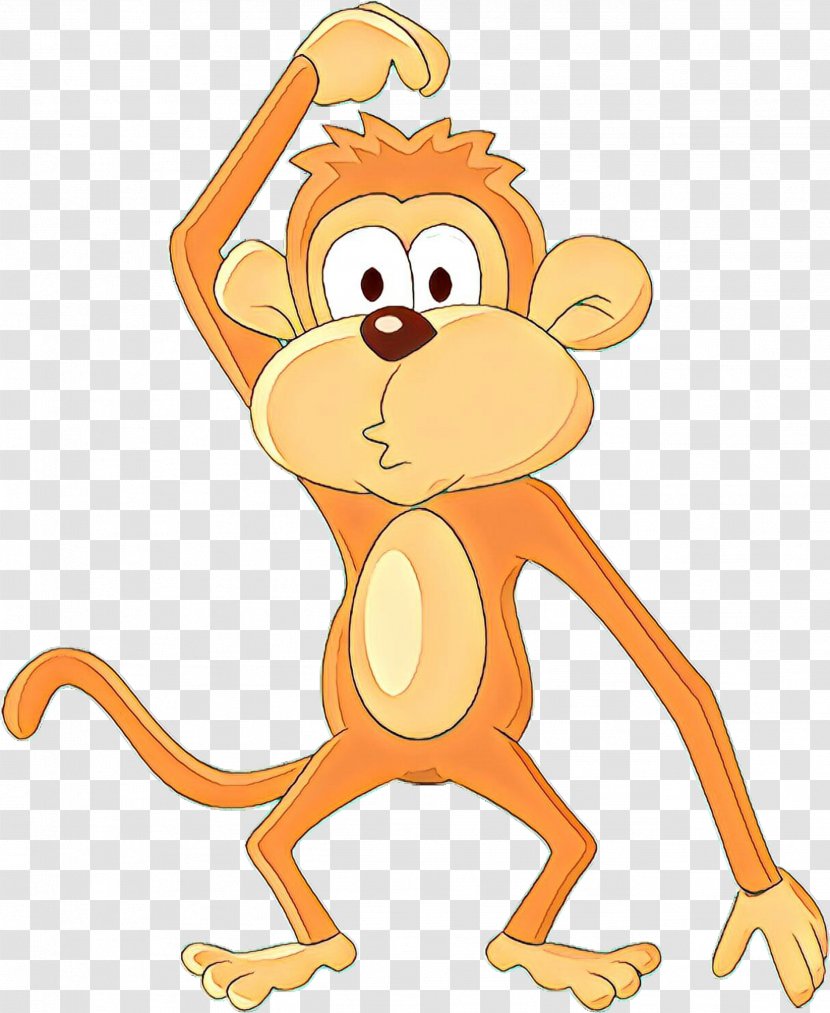 Cartoon Tail Old World Monkey Animal Figure Transparent PNG