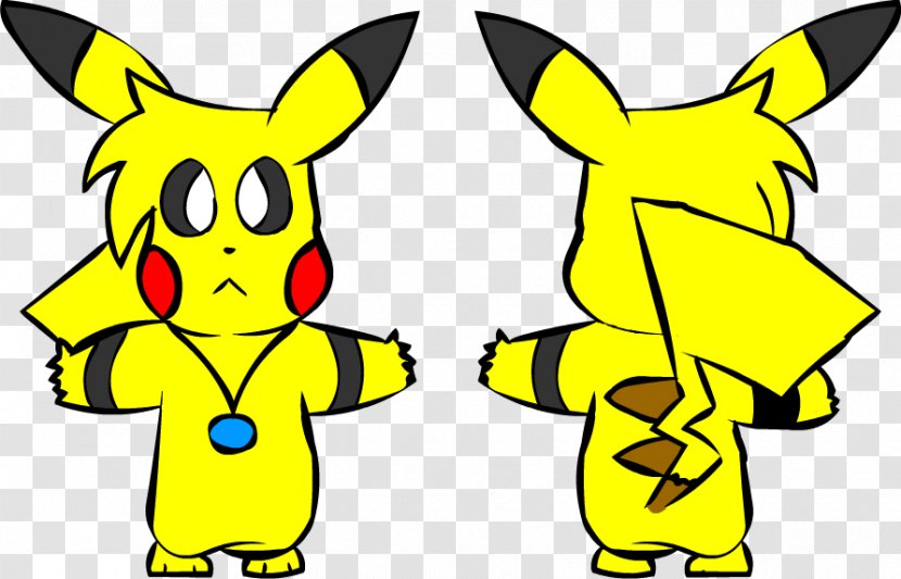 Pikachu Fan Art Drawing Clip - Yellow Transparent PNG