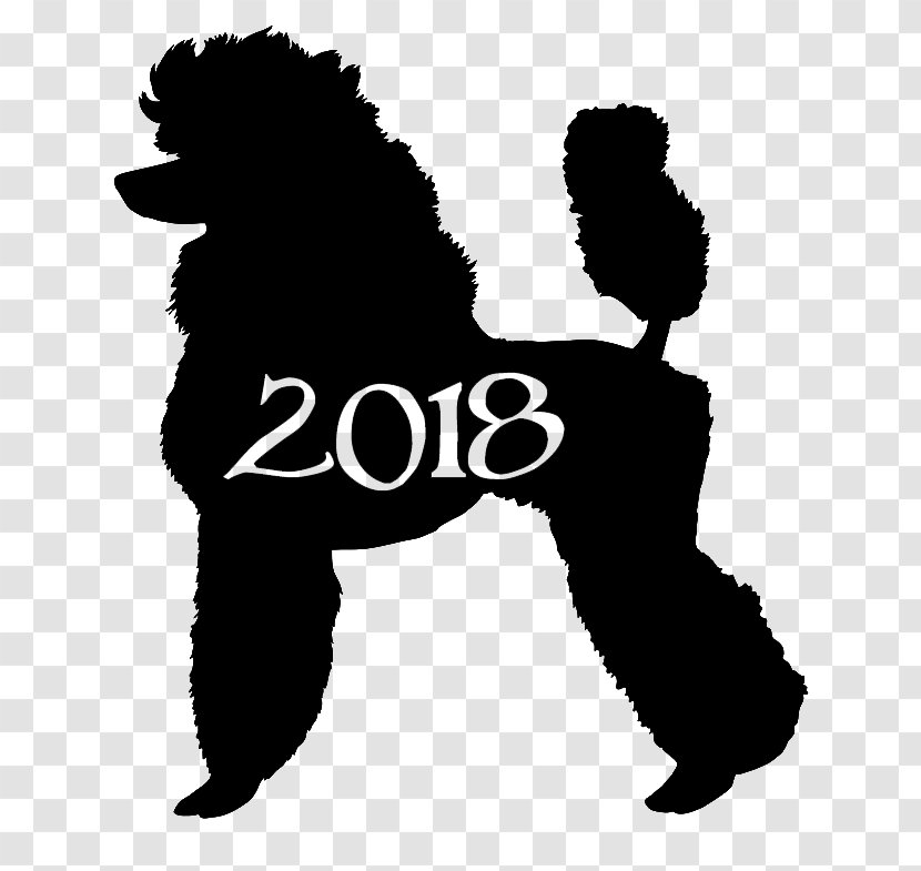 Standard Poodle Silhouette Clip Art Vector Graphics - Black - Dog Breed Transparent PNG