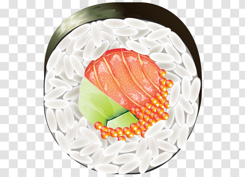 Sushi California Roll Japanese Cuisine Makizushi Sashimi - Nori - Cliparts Transparent PNG