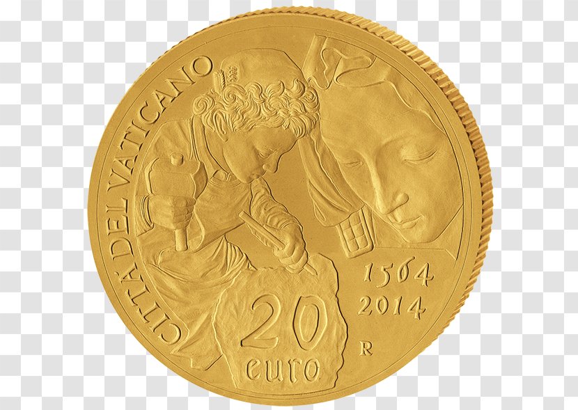 20 Cent Euro Coin Gold Coins - Vatican City Transparent PNG