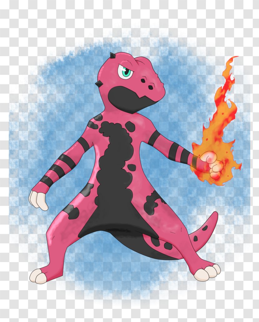 Fire Salamander Fan Art Cartoon - Watercolor Transparent PNG
