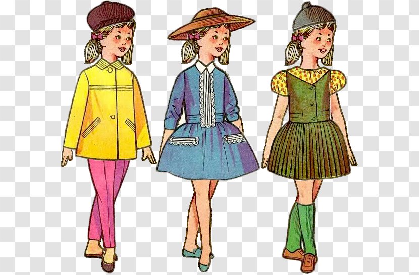 Paper Doll Collecting Top - Watercolor Transparent PNG