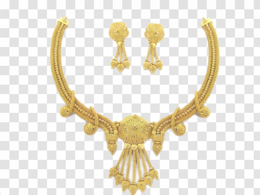 Jewellery Necklace Jewelry Design Gold Earring - Designer Transparent PNG