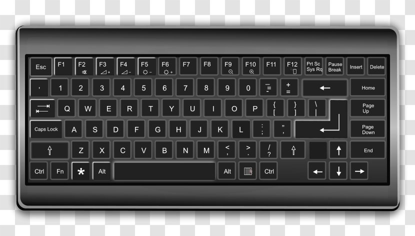 Computer Keyboard Screenshot Microsoft Windows Key 7 - Video Capture - Cliparts Transparent PNG