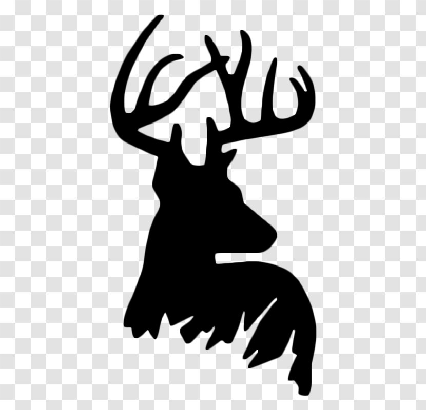 White-tailed Deer Reindeer Silhouette Clip Art - Hunting Transparent PNG