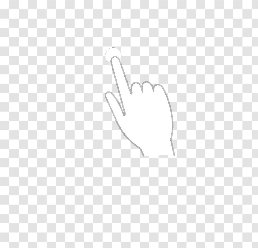 Logo Black And White Thumb - Heart - Simple Click On The Button Element Transparent PNG