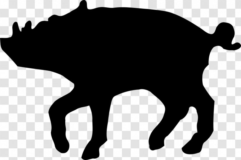 Pig Cartoon - Wild Boar - Tapir Tail Transparent PNG
