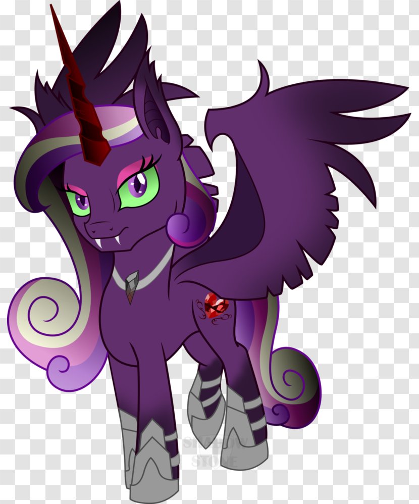Pony Princess Cadance Horse DeviantArt Demon - Heart - Moon Pie Bites Transparent PNG