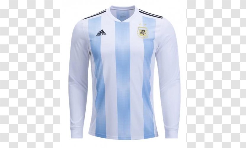 2018 World Cup Argentina National Football Team Jersey Shop T-shirt - Electric Blue Transparent PNG
