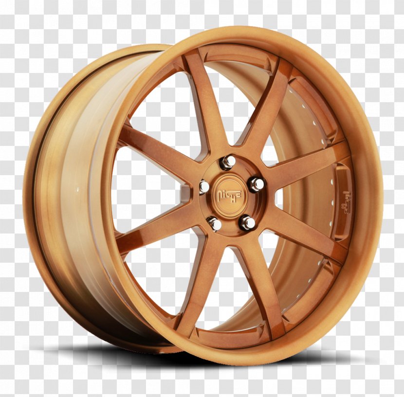 Alloy Wheel Car Motor Vehicle Tires Rim - Alignment - Bronze Finish Transparent PNG