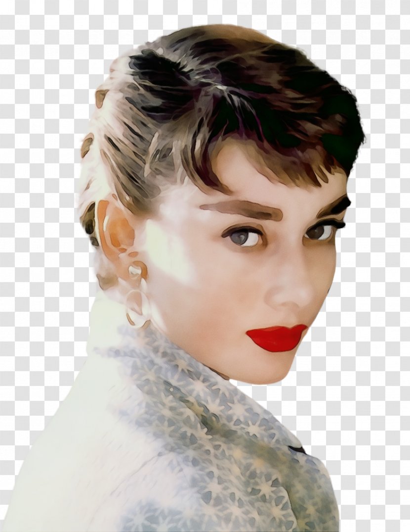 Audrey Hepburn Adieu Young Wives' Tale Photograph Image - Forehead - Painting Transparent PNG