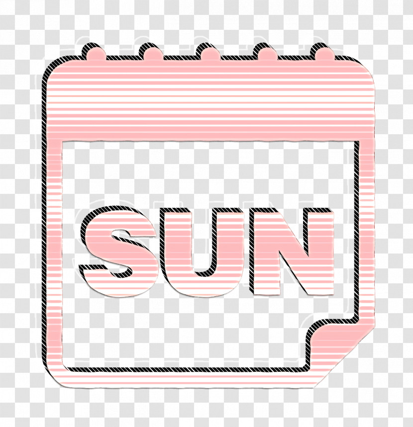 Sunday Daily Calendar Page Icon Calendar Icons Icon Sunday Icon Transparent PNG