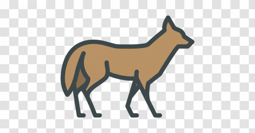Red Fox Coyote Cougar Donkey Dog - Animal Figure Transparent PNG