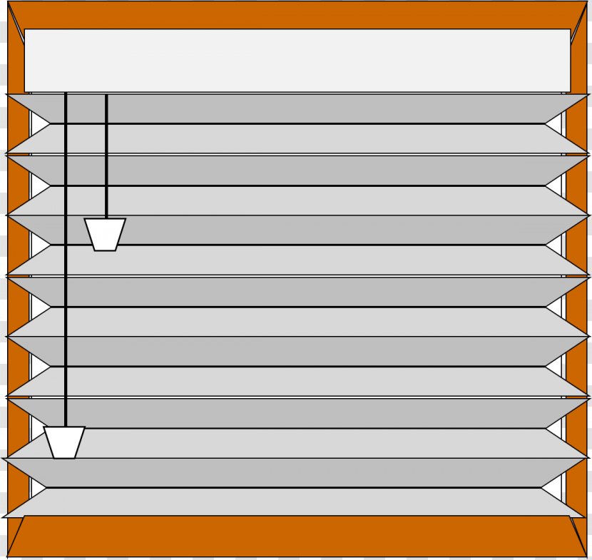 Window Blind Treatment Shutter Clip Art - Orange - Blinds Cliparts Transparent PNG