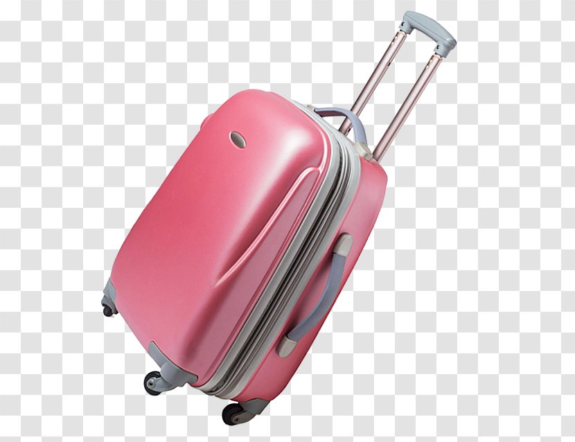 Suitcase - Pink - Luggage Transparent PNG