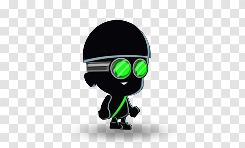 Green Cartoon Personal Protective Equipment Animation Helmet - Technology - Fictional Character Headgear Transparent PNG