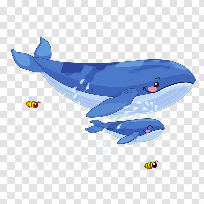 Whale Animal Illustration - Stock Photography - Big And Little Transparent PNG