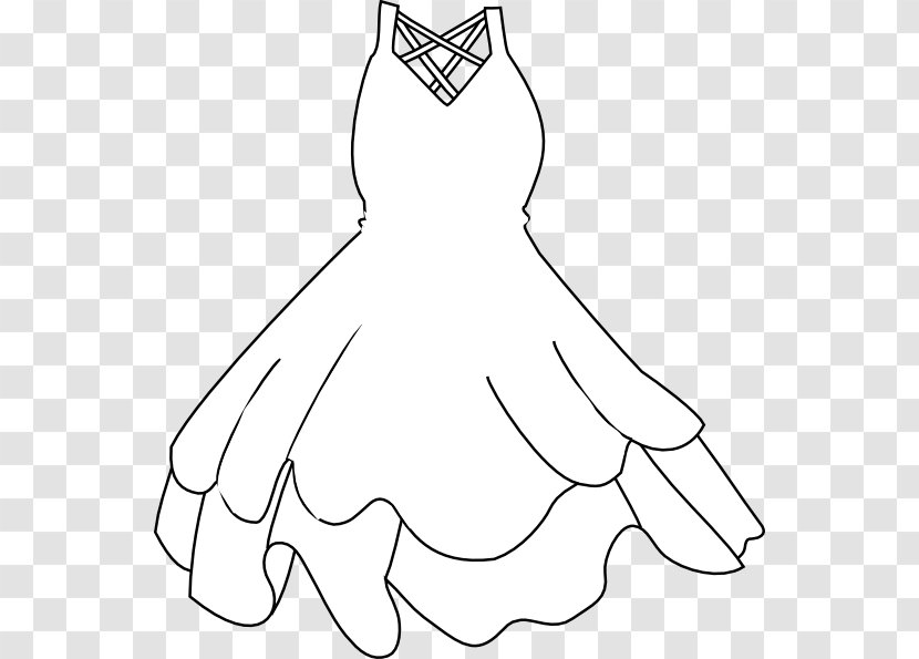 Wedding Dress White Clip Art - Watercolor - Western Cliparts Transparent PNG
