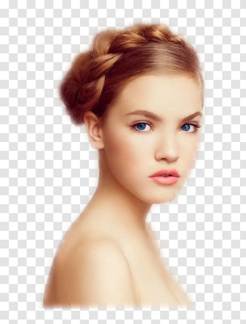 Model Face Hairstyle Cosmetics - Watercolor Transparent PNG