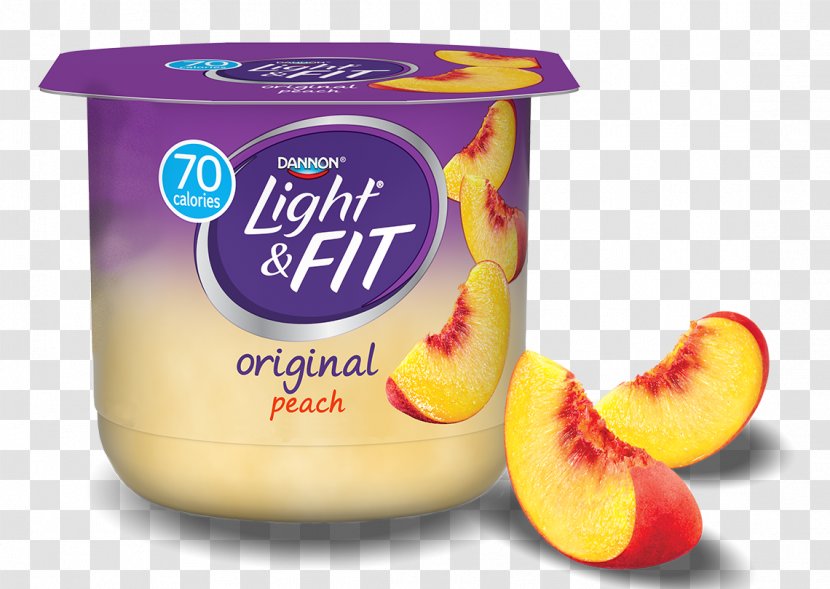 Ice Cream Smoothie Yoghurt Danone Yoplait - Yogurt - Peach Fruit Transparent PNG