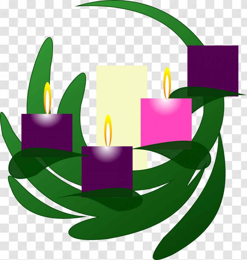 Advent Wreath Clip Art - Sunday - Church Candles Transparent PNG