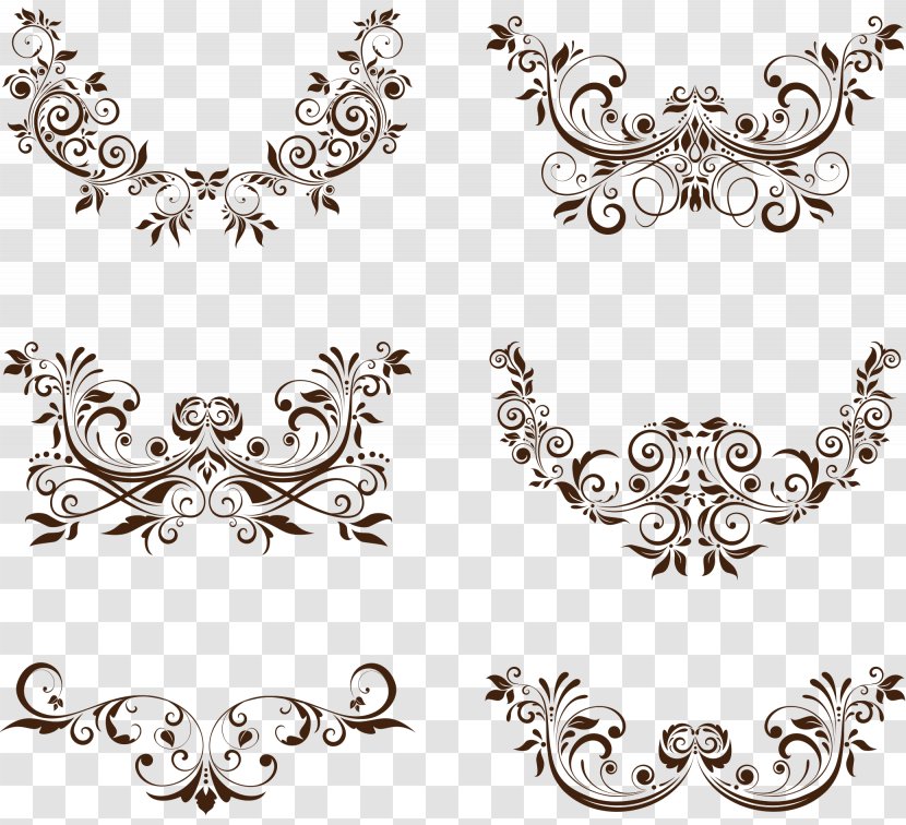 Vector Graphics Clip Art Euclidean Decorative Borders - Ornament - Fiori Transparent PNG