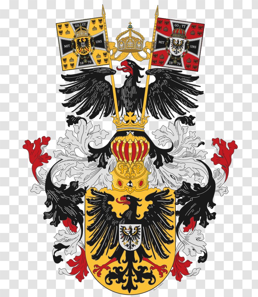 German Empire Coats Of Arms States Prussia Holy Roman Coat Germany - Eagle Transparent PNG