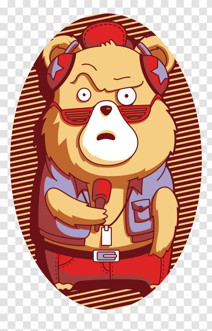 Brown Bear Illustration - Cartoon - Vector To Sing The Transparent PNG