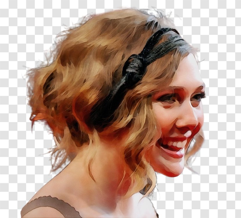 Headpiece Hair Tie Hairstyle Forehead - Blond Transparent PNG