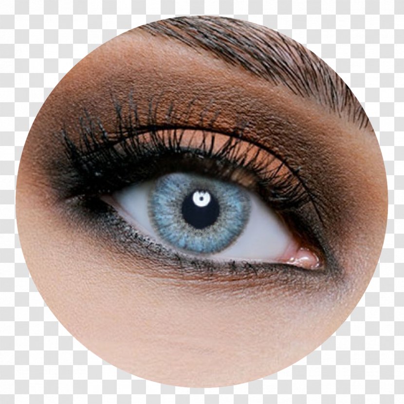 Contact Lenses Green Color Eye Circle Lens - Eyebrow Transparent PNG