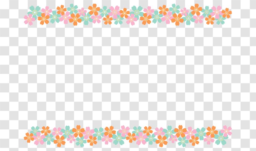 Text Bottom Frame - Motif - Flower Transparent PNG