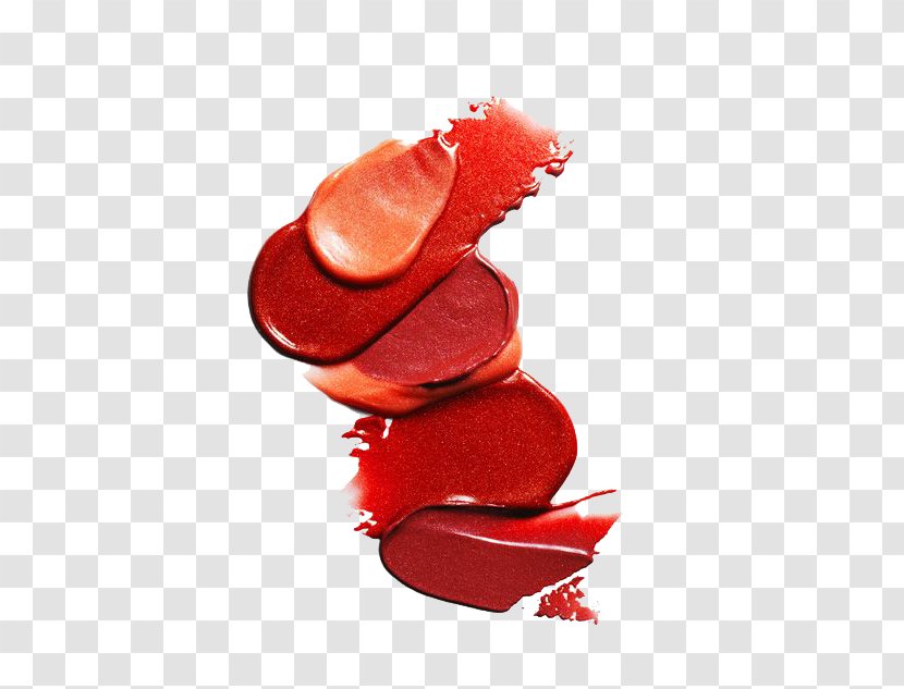 Red Cosmetics Lipstick Foundation - Makeup - Department Of Orange Color Smear Test Pattern Transparent PNG