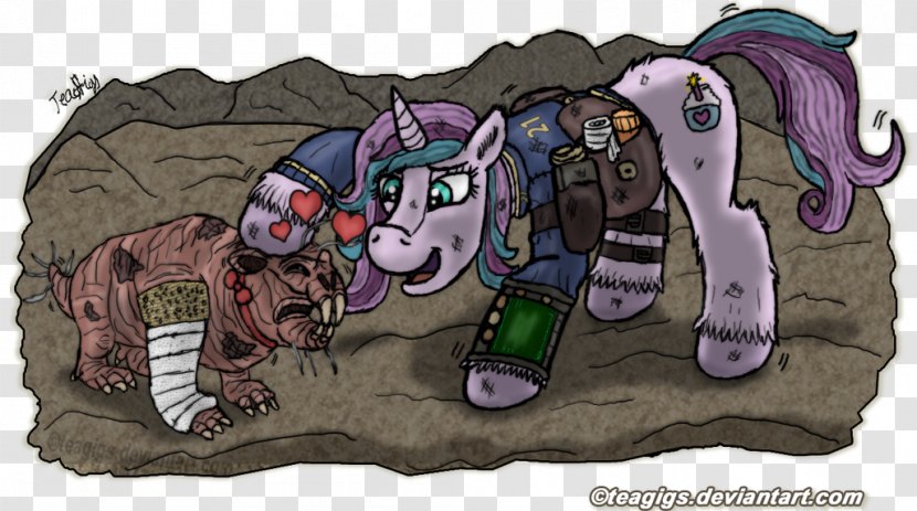 Horse Animated Cartoon Illustration Legendary Creature - Mythical - Fallout 4 Molerat Transparent PNG