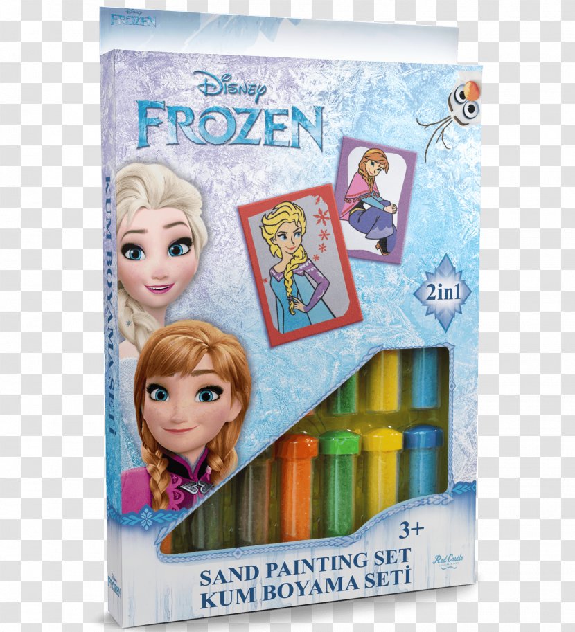 Frozen Elsa Olaf Sandpainting Toy - Hair Coloring Transparent PNG