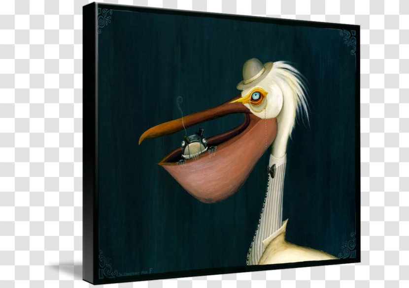 Pelican Picture Frames Gallery Wrap Beak Canvas - Printmaking Transparent PNG