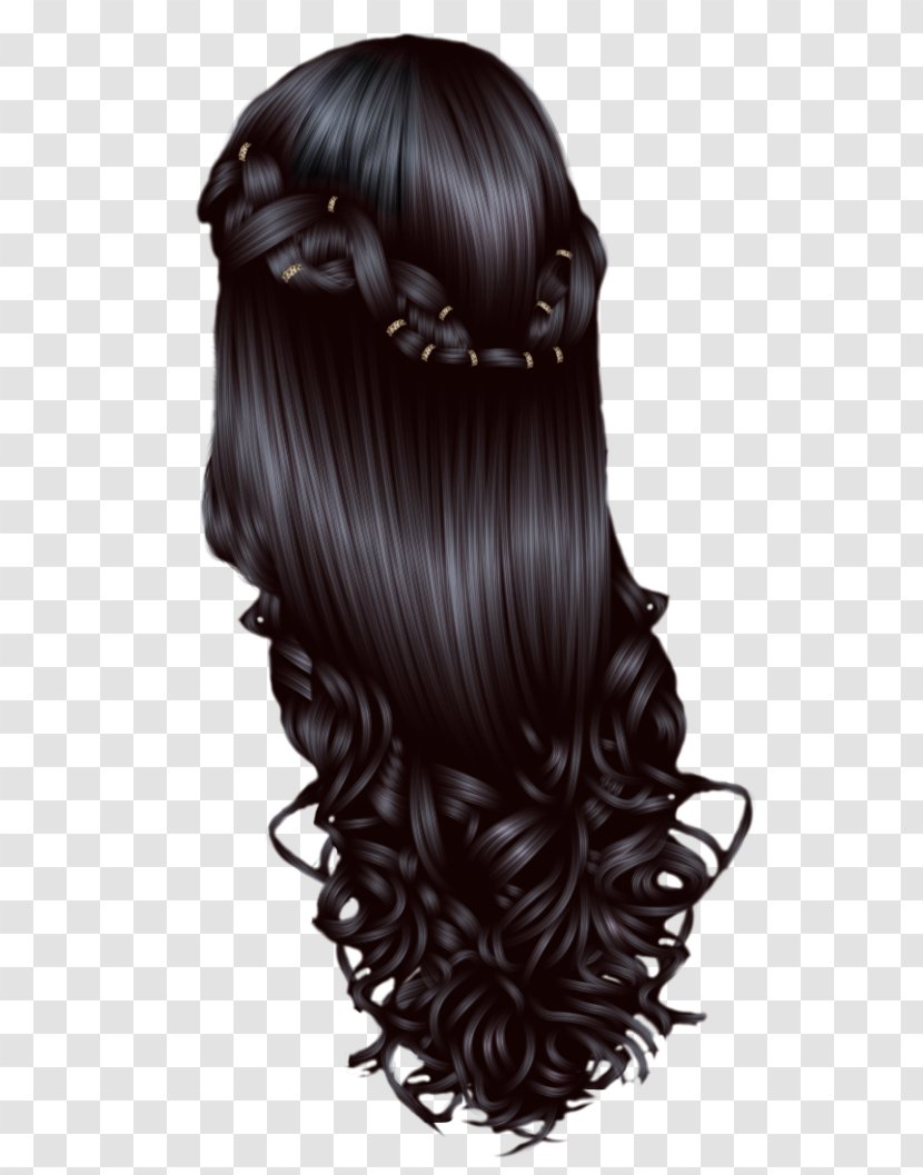Hair Care Hairstyle Wig - Black Transparent PNG