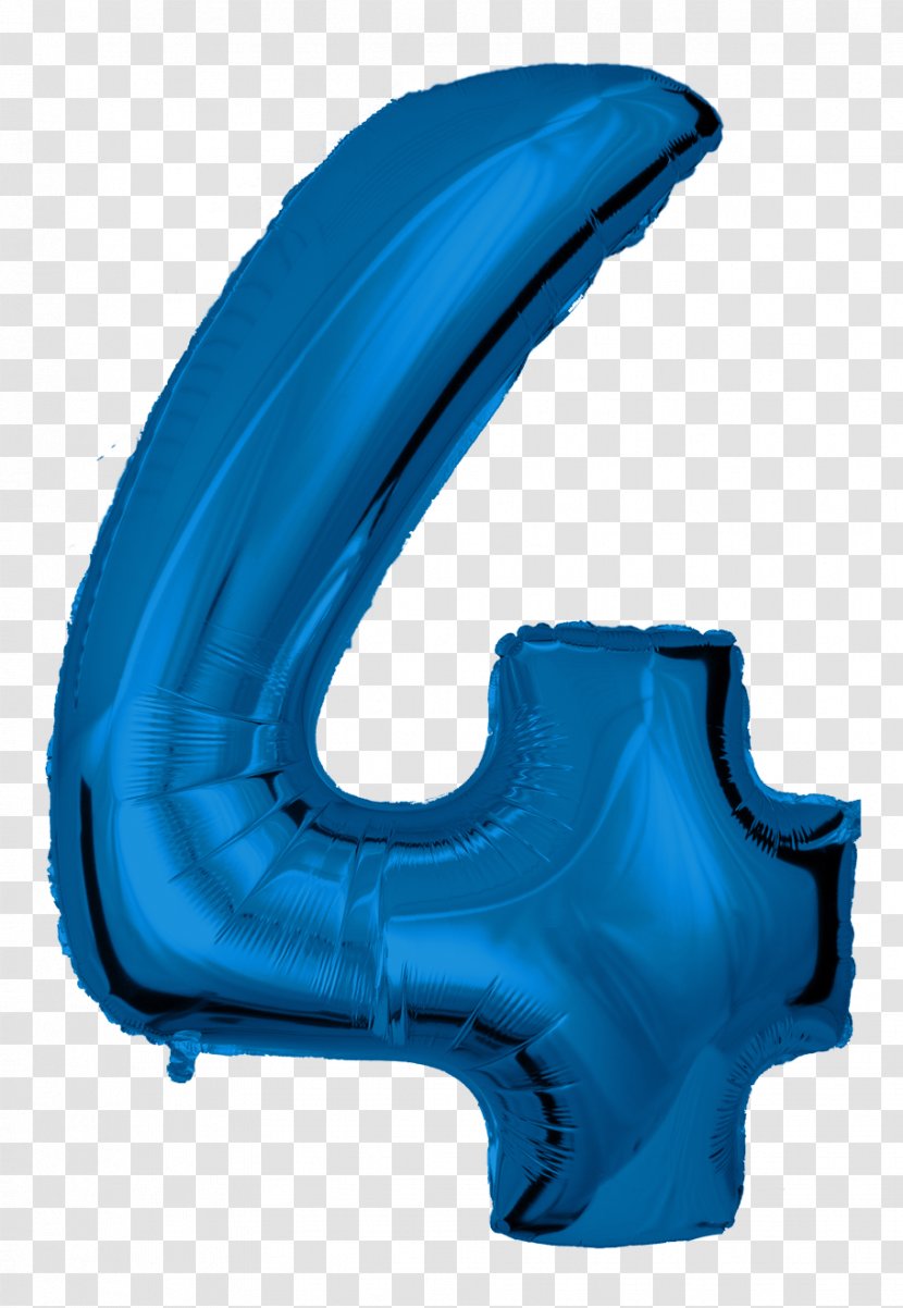 Toy Balloon Number Numerical Digit Blue - Inflatable Transparent PNG
