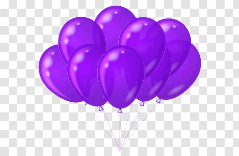 Balloon Purple Birthday Stock Illustration Clip Art - Cluster Ballooning - Cake Cliparts Transparent PNG