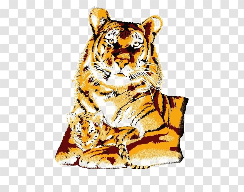 Adanaspor T-shirt - Painting - Creative Hand-painted Watercolor Tiger Transparent PNG