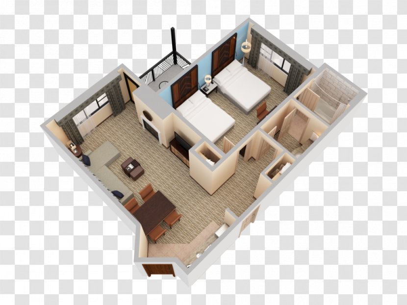 3D Floor Plan House - Real Estate Transparent PNG