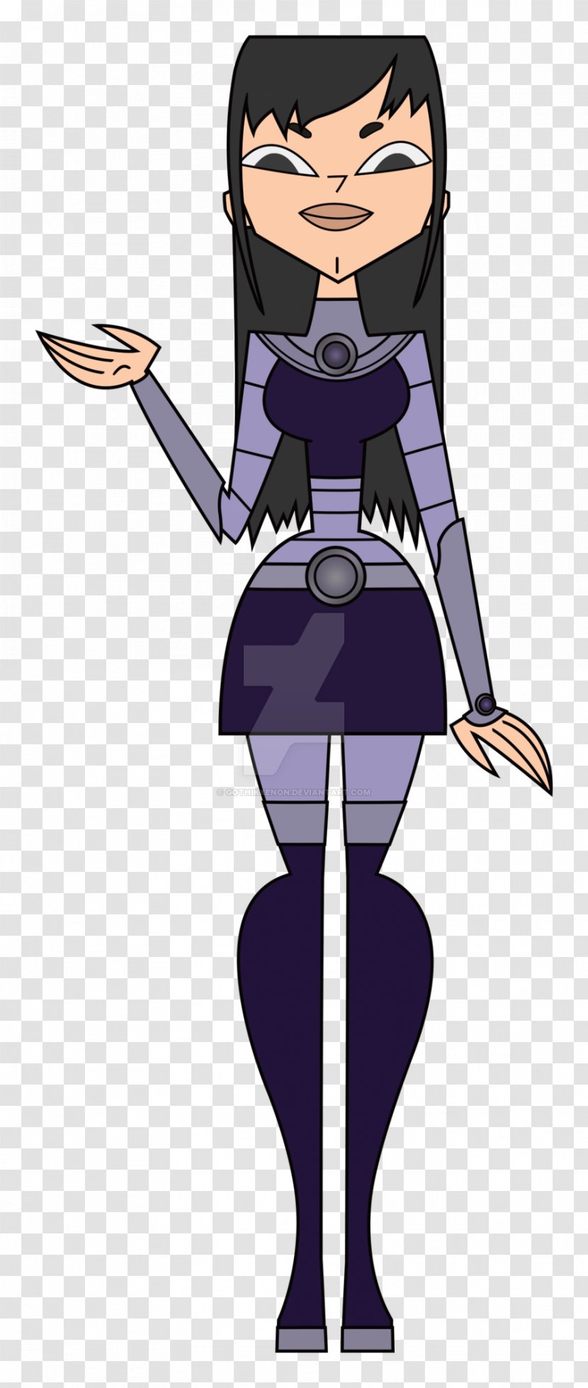 Cartoon Blackfire DC Comics Teen Titans Female - Go Transparent PNG