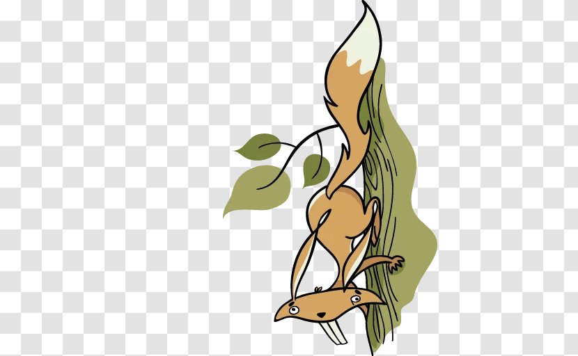 Sticker Telegram Beak Clip Art - Flora - Squirrel Transparent PNG