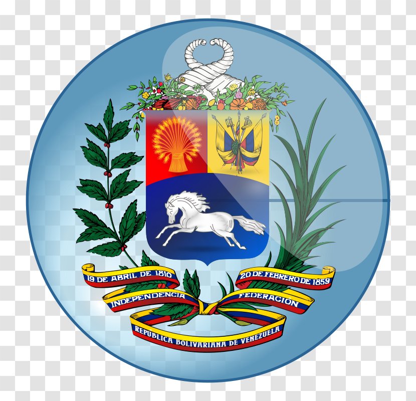 Coat Of Arms Venezuela Flag National Symbols - Christmas Decoration - Symbol Transparent PNG