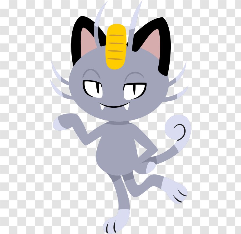 Whiskers Meowth Pokémon Sun And Moon Kitten - Carnivoran Transparent PNG