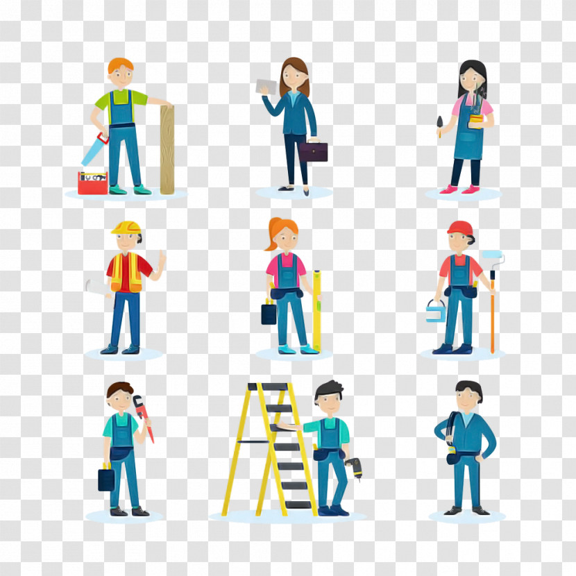 Standing Line Icon Figurine Team Transparent PNG