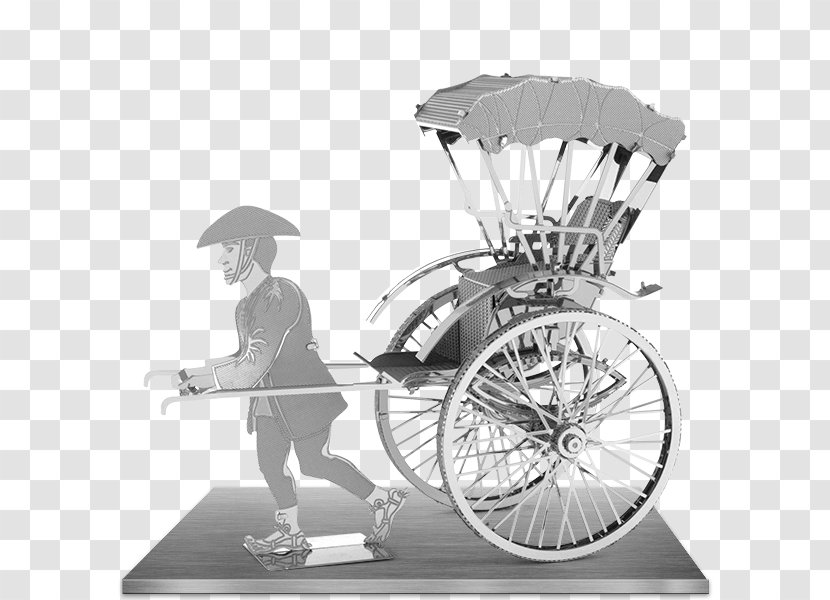 Pulled Rickshaw Metal Japan Earth Transparent PNG