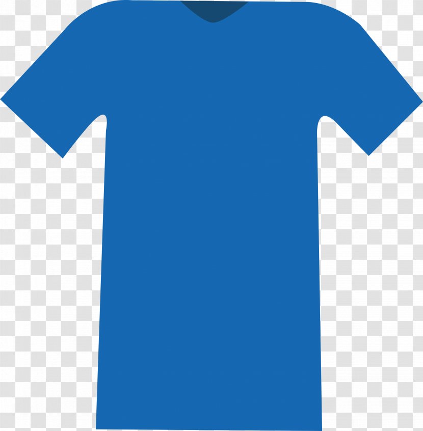 T-shirt Blue Clothing Sleeve Top - Cobalt - T-shirts Transparent PNG